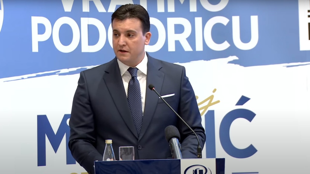 Andrej Milović (Foto: Podgorički pokret/Jutjub - stop kadar)