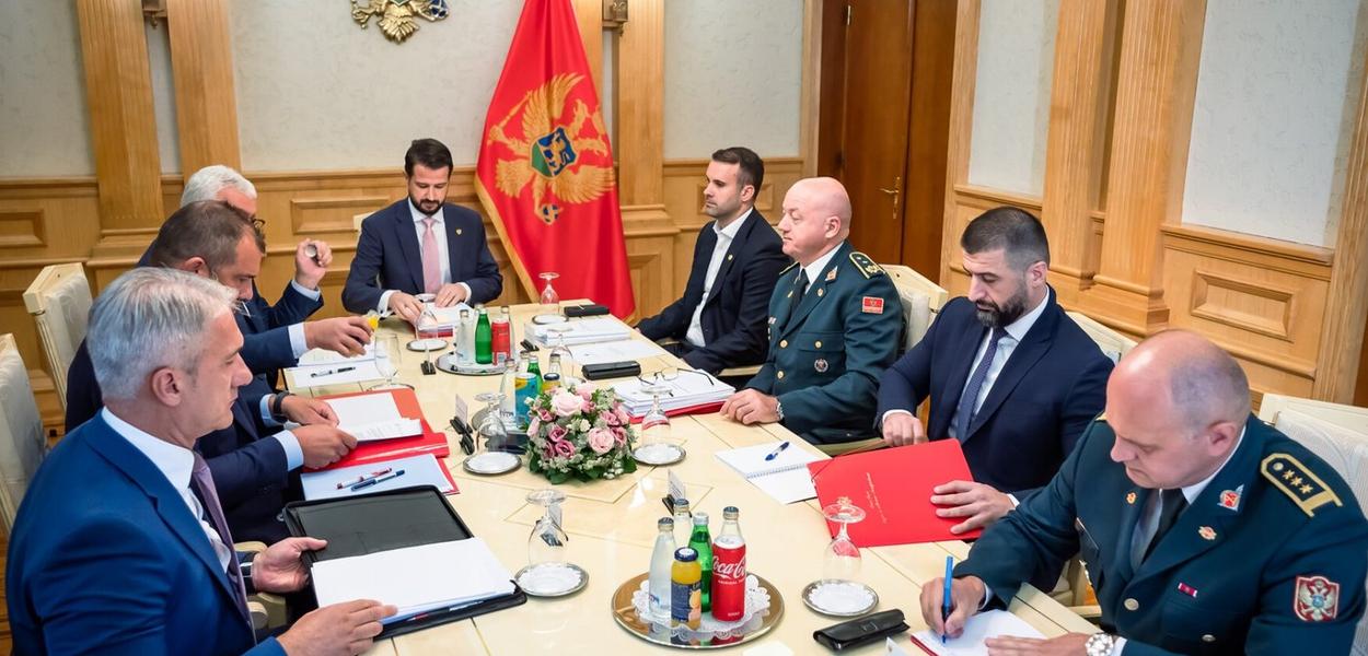 Milatović na sjednici savjeta za odbranu i bezbjednost (Foto: Internet)