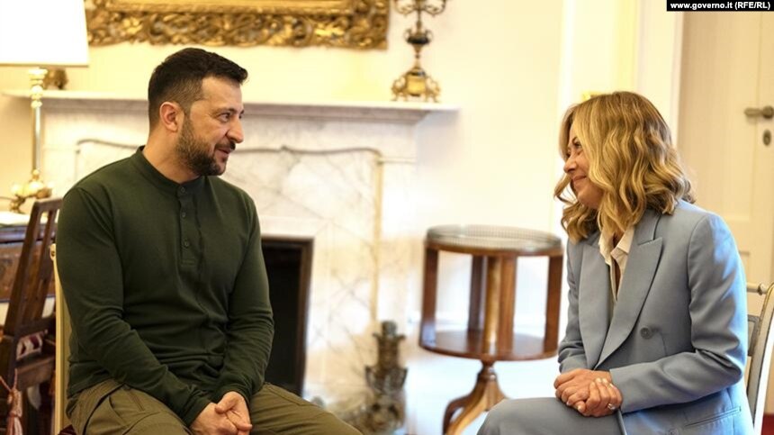 Zelenski i Meloni (Foto: governo.it)