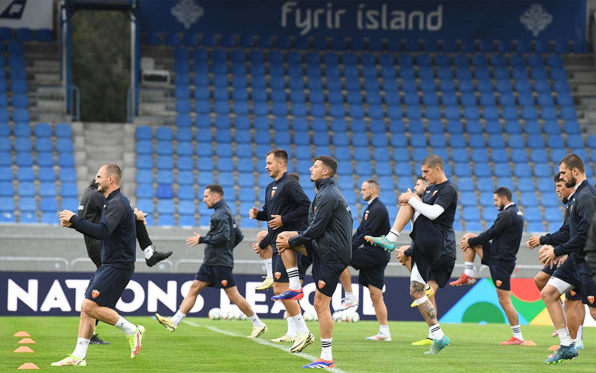 Sa treninga u Islandu (ilustracija) (Foto: Fudbalski savez Crne Gore)