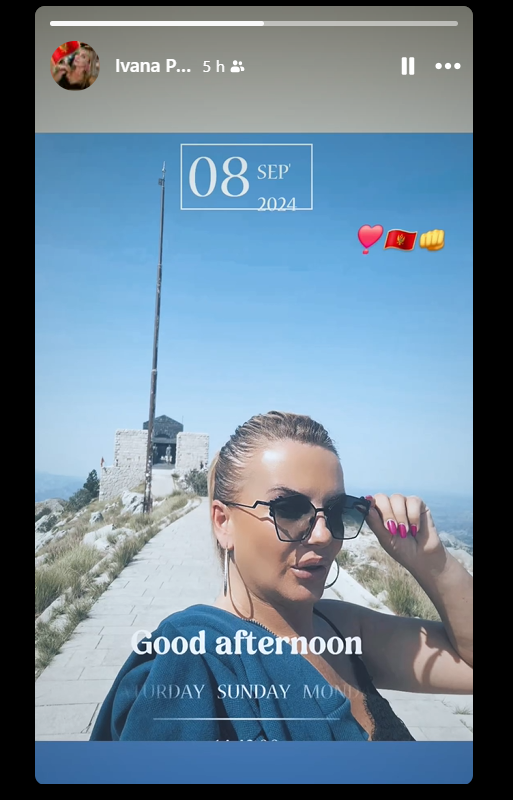Ivana Pajović, objava na Fejsbuku 