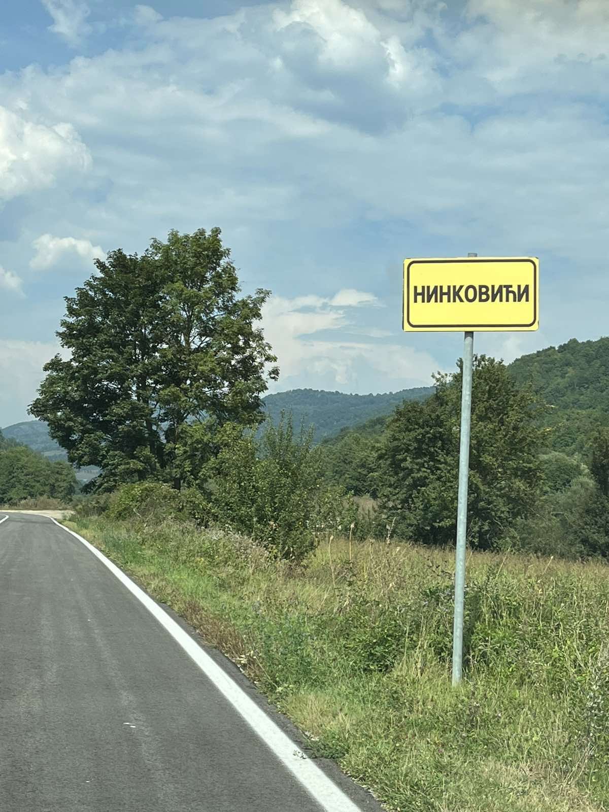 table sa lažnim nazivima mjesta