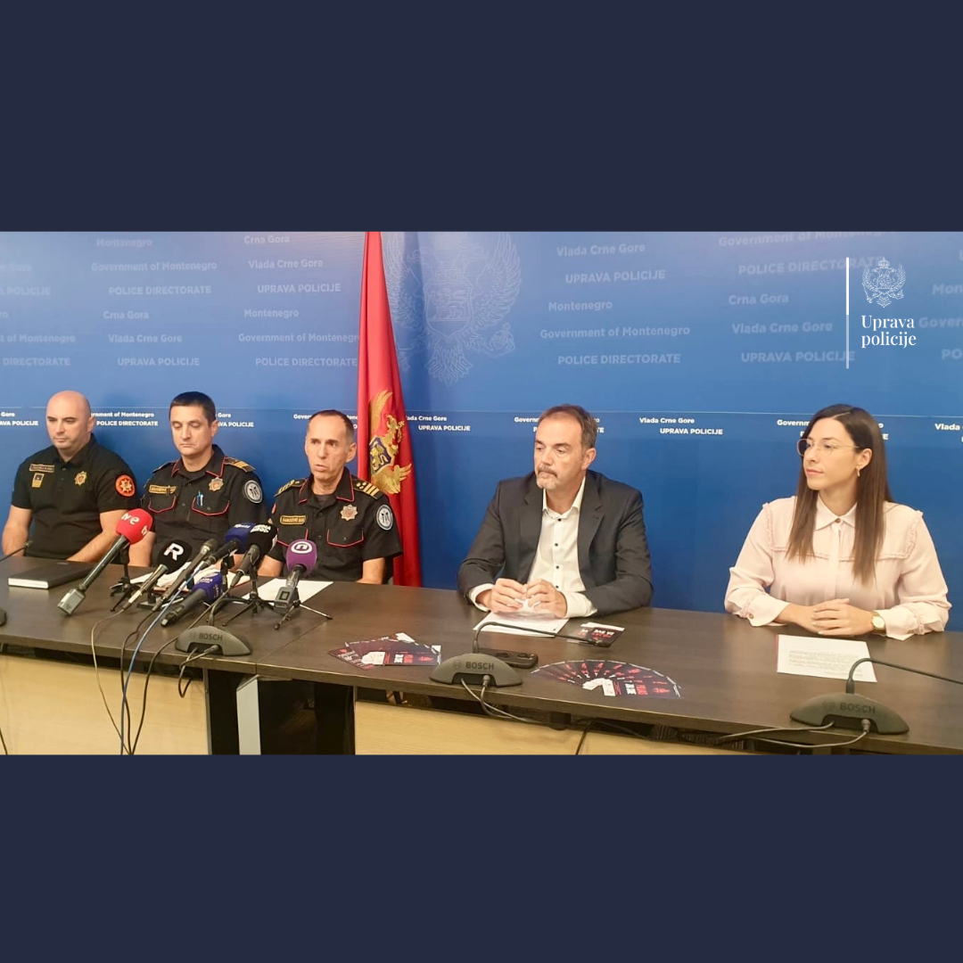 Sa današnje konferencije sa medije (Foto: Uprava policije)
