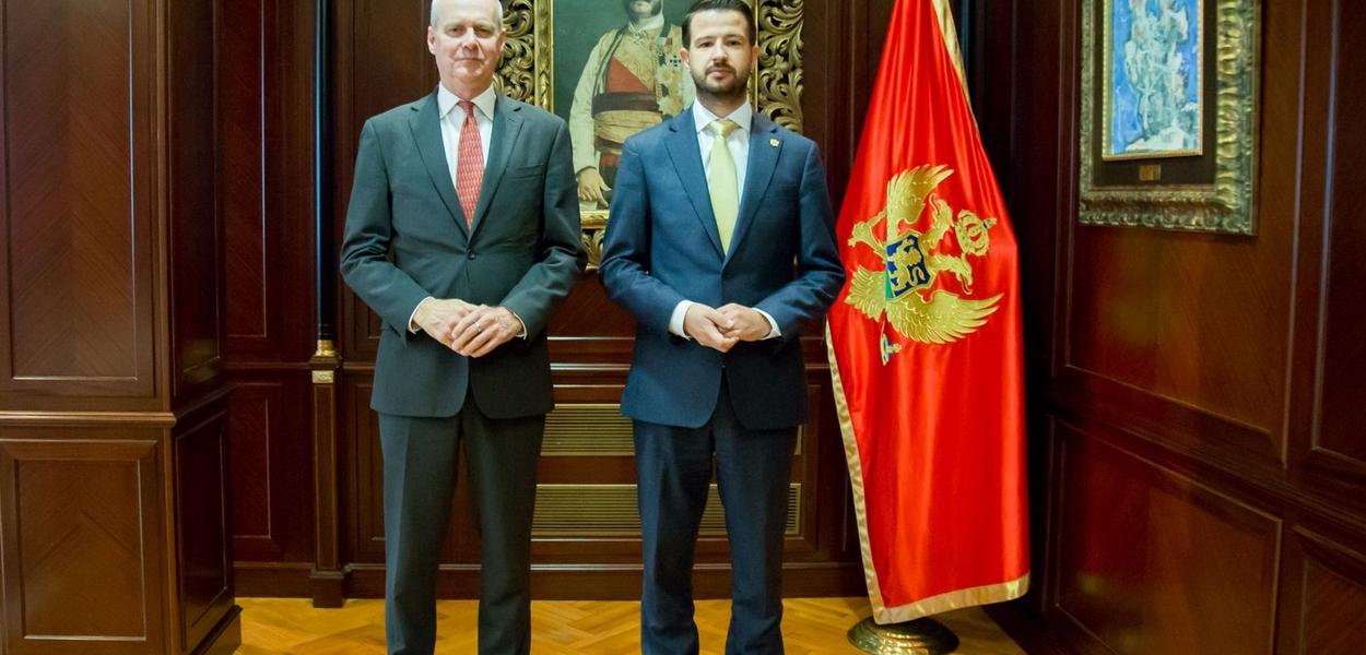 Ruge i Milatović (Foto: Kabinet predsjednika Crne Gore)