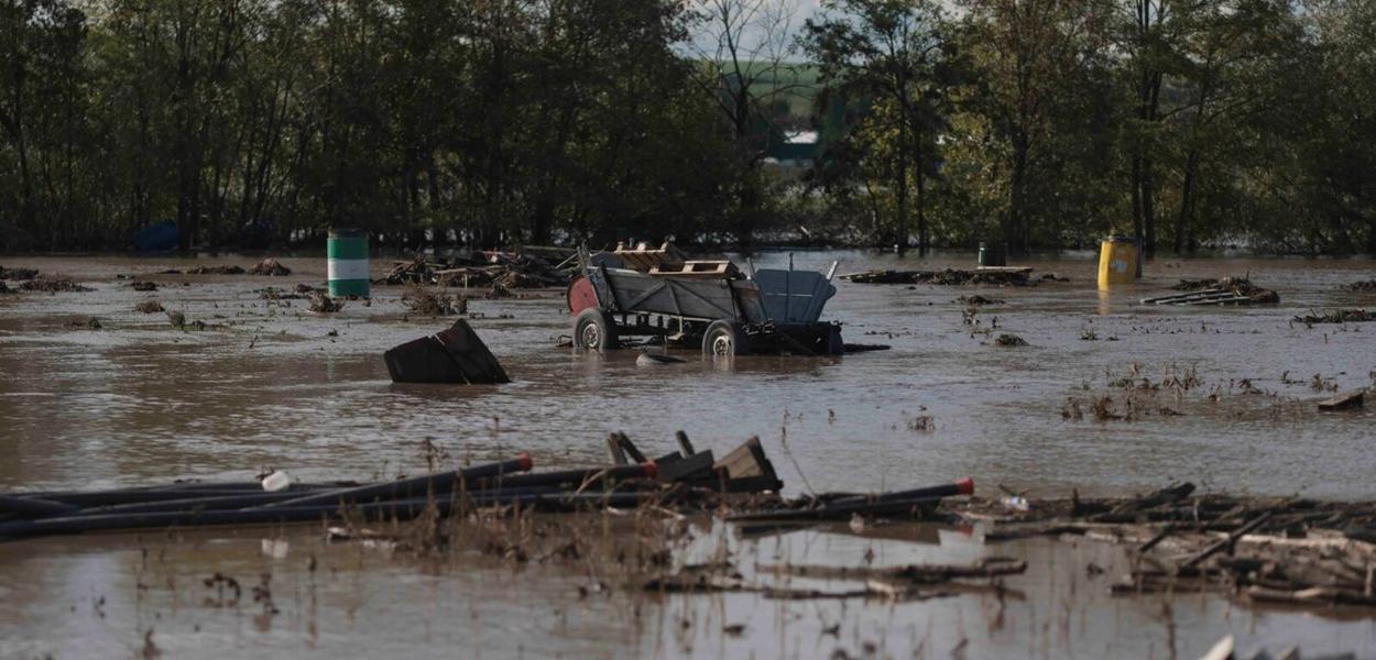Rumunija, poplave, Slobozia Conachi u regiji Galati, 14. septembar 2024.