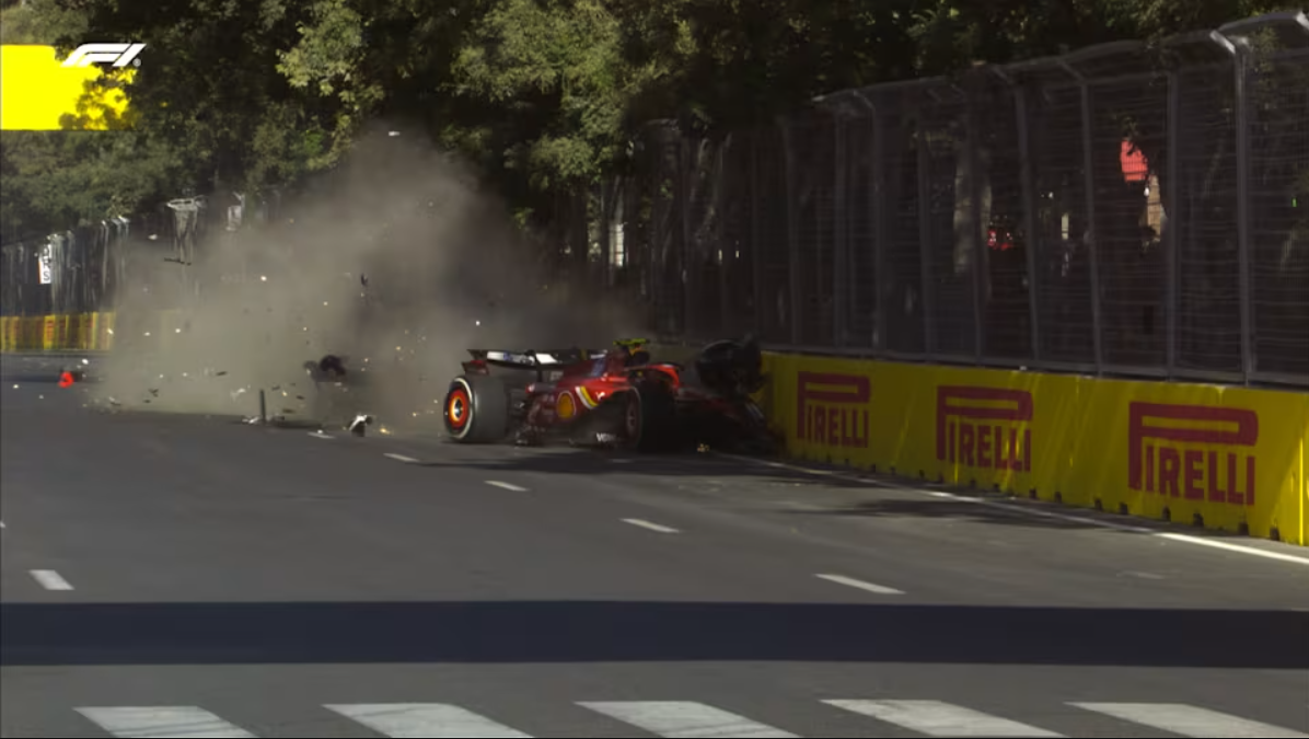 Sudar Sajnca i Pereza u pretposljednjem krugu na VN Azerbejdđana (Foto: F1.com)
