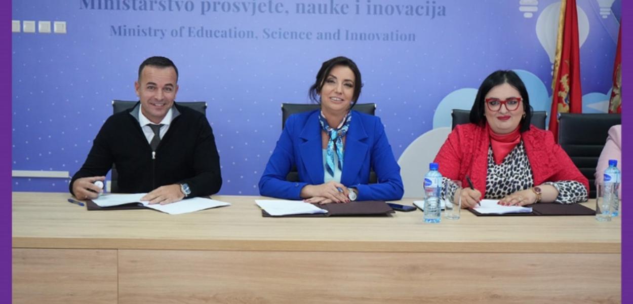 Sa potpisivanja Sporazuma o saradnji (Foto: Ministarstvo prosvjete, nauke i inovacija)