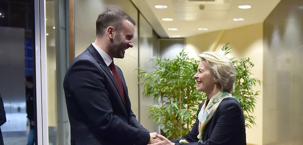 Spajić i Fon der Lajen (Foto: Vlada Crne Gore)