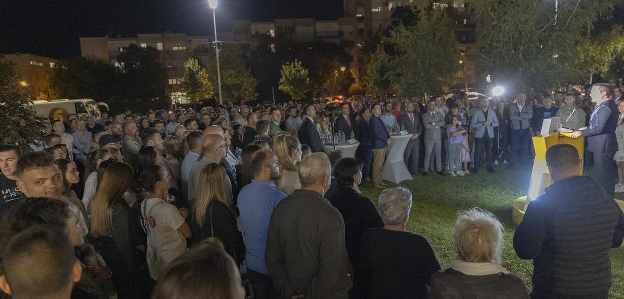 Sinoć na Zabjelu (Foto: Demokratska Crna Gora)