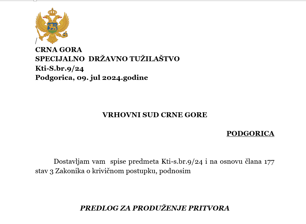 Produženje pritvora 