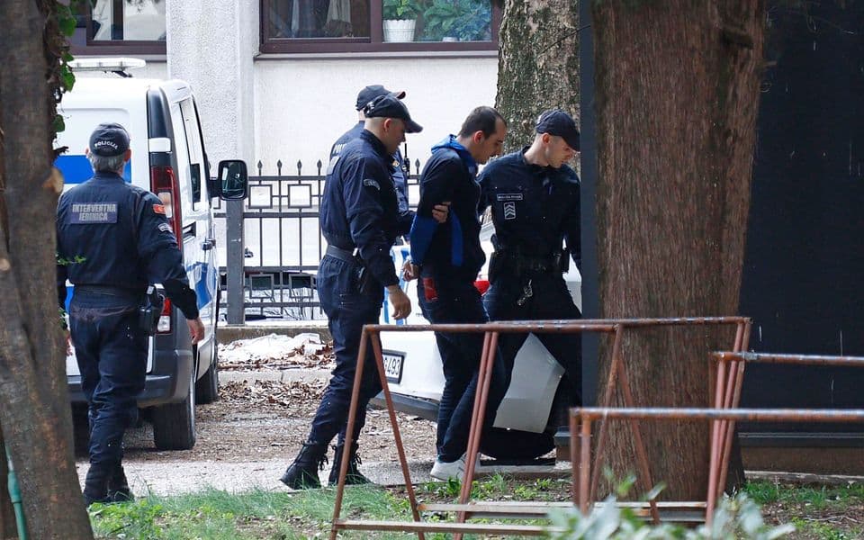 Sa privođenja Dina Ibrahimovića (Foto: Pobjeda)