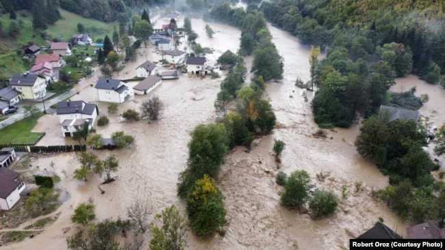 Poplave u selu Luke kod Fojnice, 4. 10. 2024.