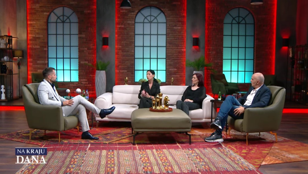 Iz emisije "Na kraju dana" (Foto: TV E - stop kadar)