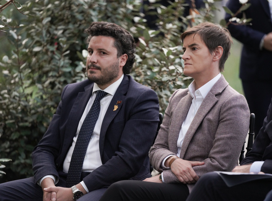 (Foto: Dritan Abazović i Ana Brnabić)