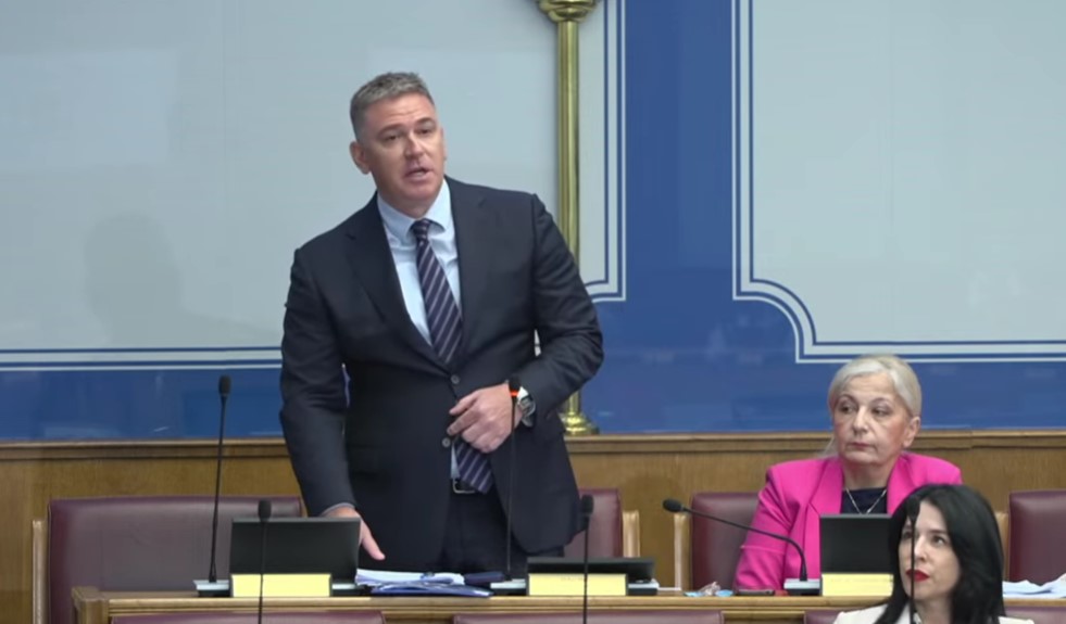 Oskar Huter (Foto: Skupština Crne Gore - stop kadar)