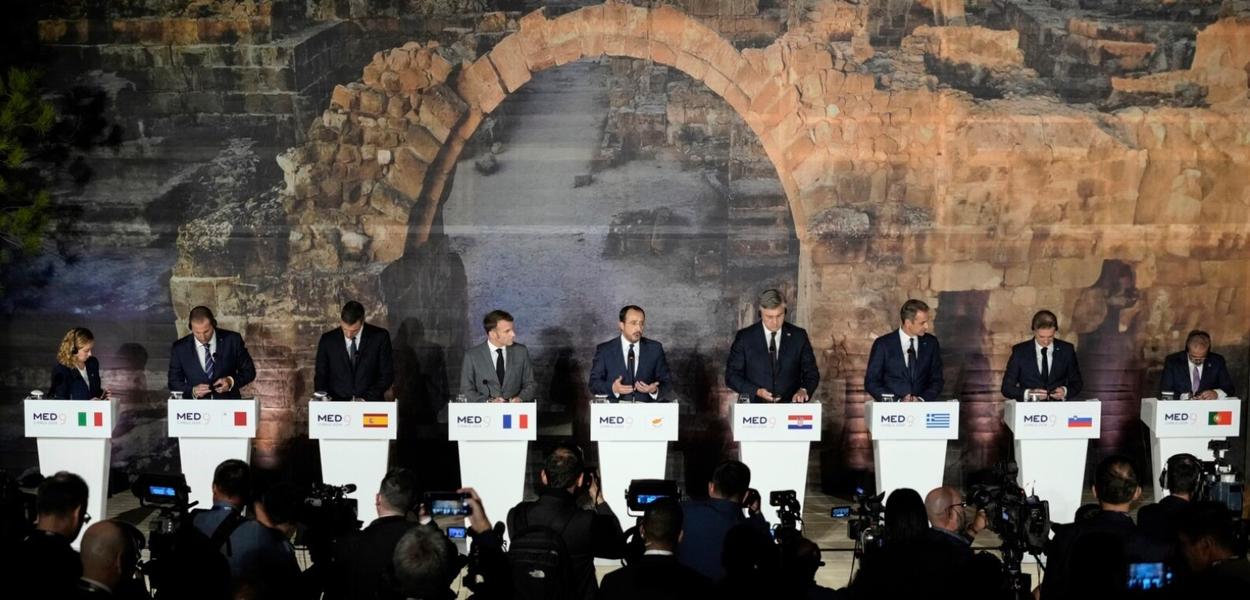 Lideri mediteranskih članica EU na samitu na Kipru, 11. oktobar 2024. (Foto: AP)
