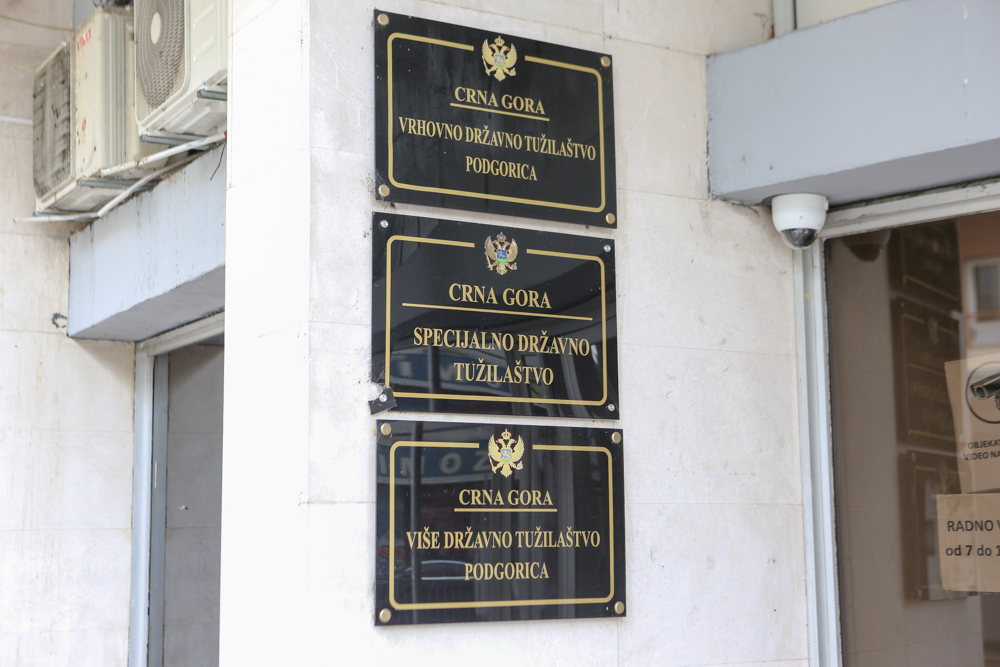Table tužilaštava u  centru Podgorice