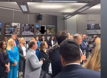 Andrej Bracanović na prijemu u Ambasadi Srbije (Foto: Stop kadar)