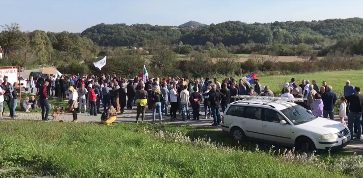 Sa današnjeg protesta (Foto: RSE - stop kadar)