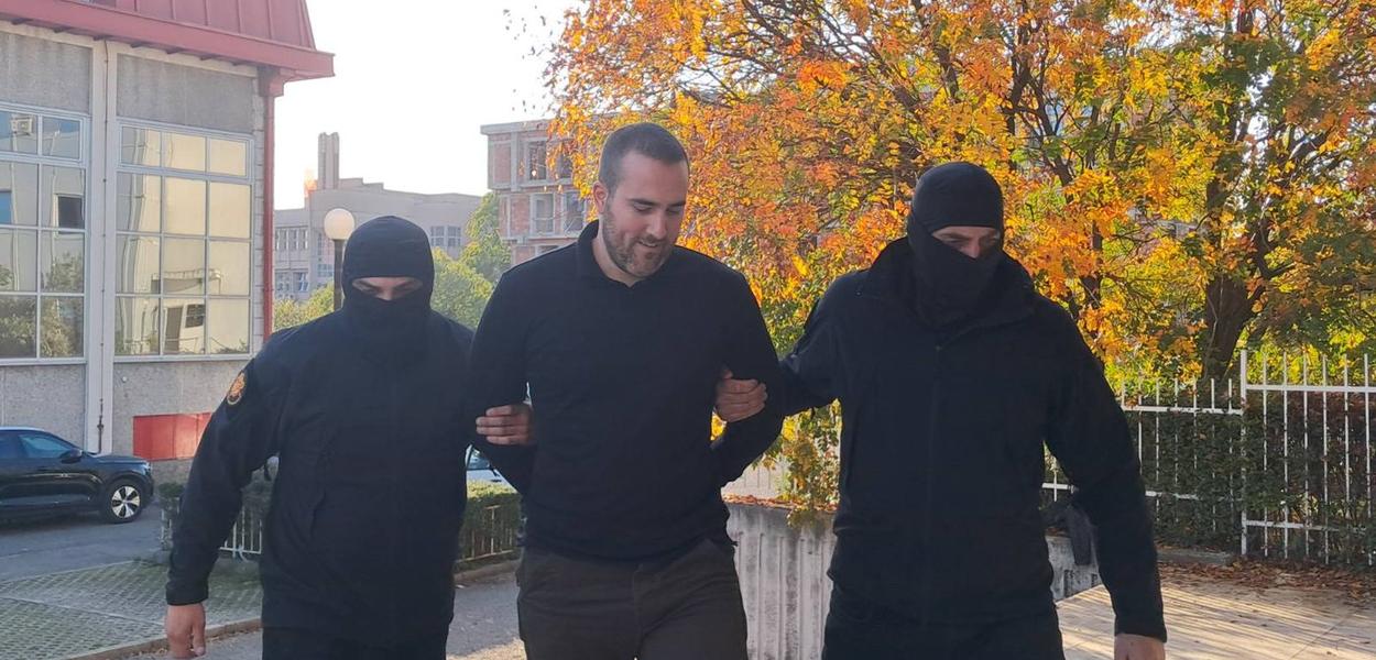 Privođenje Koprivice u SPO u oktobru 2024. (Foto: Marija Žižić/Portal ETV)