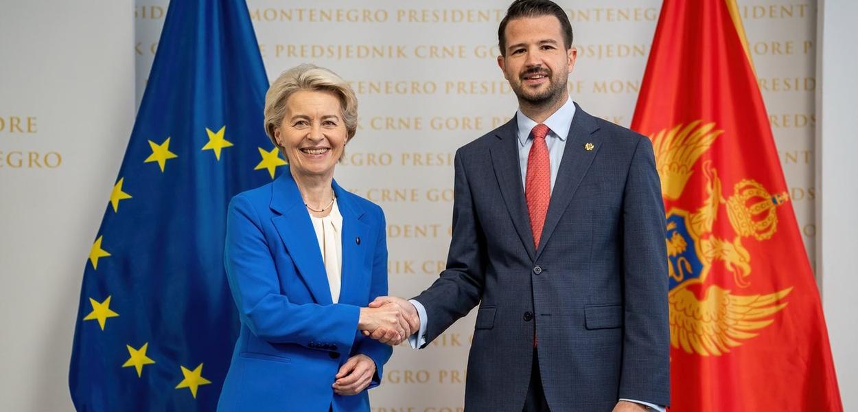 Ursula fon der Lajen i Jakov Milatović (Foto: Kabinet predsjednika Crne Gore)