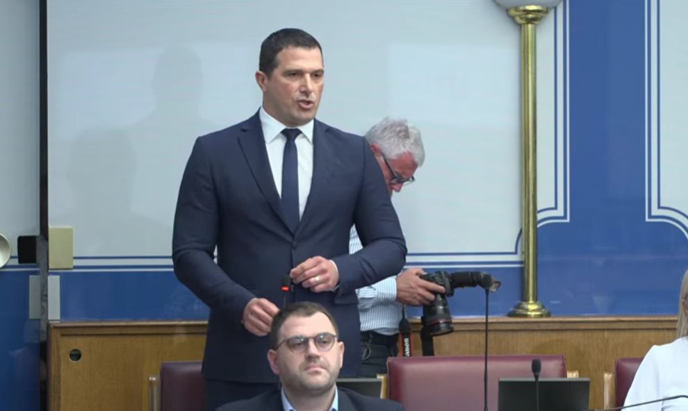 Nikola Janović (Foto: Skupština Crne Gore - stop kadar)