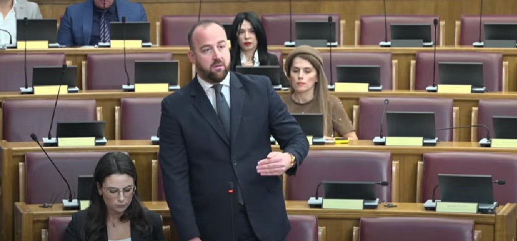 Andrija Nikolić (Foto: Skupština Crne Gore/Jutjub)
