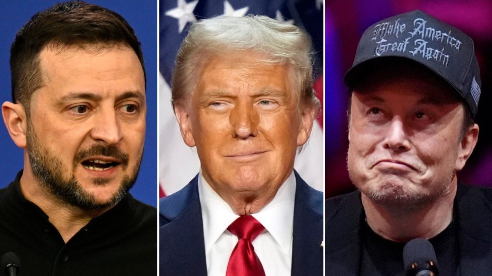 Zelenski, Tramp i Mask (Foto: Hill)