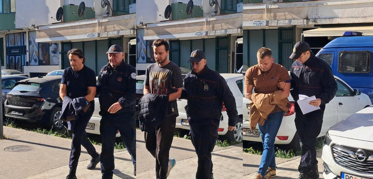 Privođenje Bećirovića i Mijatovića (Foto: Marija Žižić)