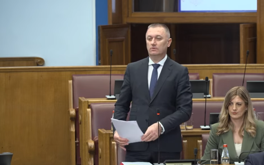 Damir Gutić (Foto: Skupština Crne Gore - stop kadar)