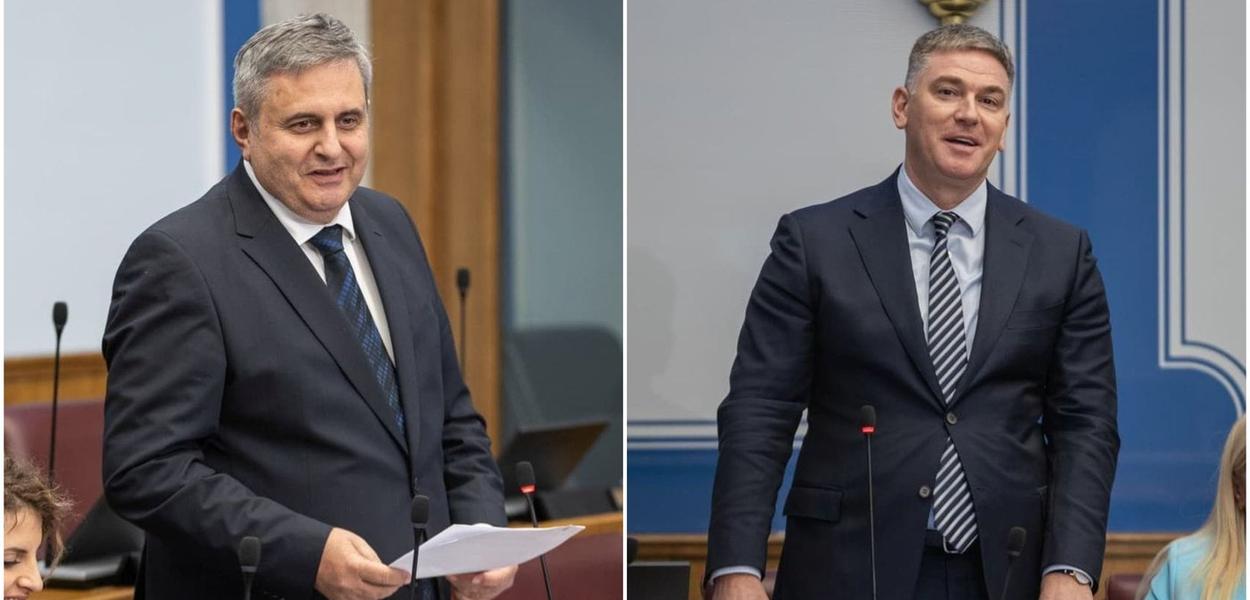 Radunović i Huter (Foto: Skupština Crne Gore)