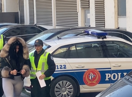 Privođenje Nikolete Uskoković (Foto: Ivona Đokić/TV E)