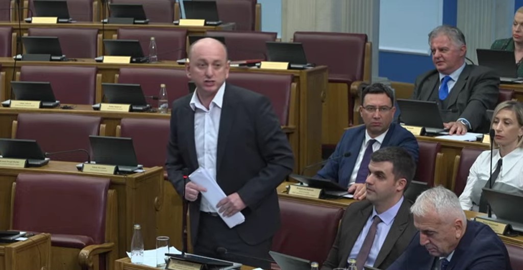 Milan Knežević (Foto: Skupština Crne Gore/Jutjub)