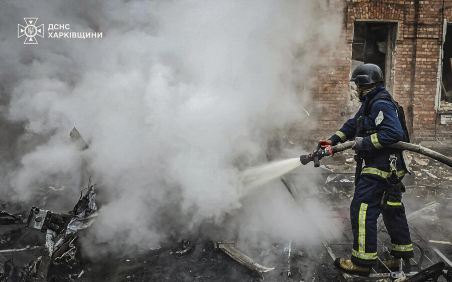 (Foto: Ukrainian Emergency Service via AP)