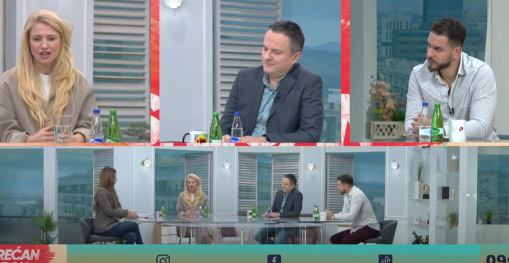 Iz današnje emisije "Srećan dan" (Foto: TV E - stop kadar)