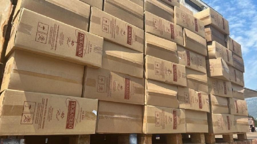 Cigarete ranije zaplijenjene u Baru (Foto: RTCG)