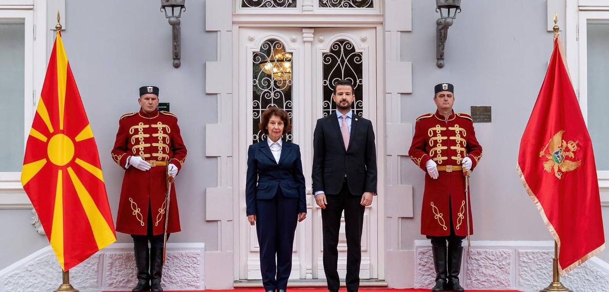 Siljanovska - Davkova i Milatović (Foto: Kabinet predsjednika Crne Gore)