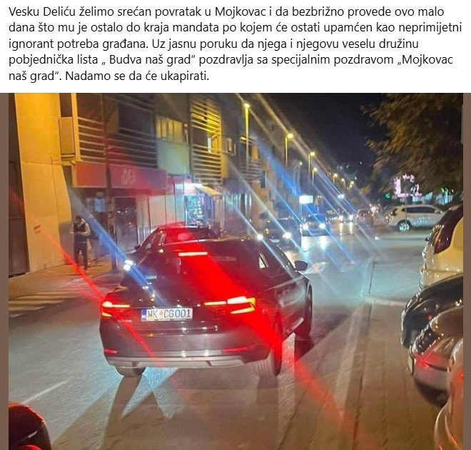 objava Nikole Jovanovića