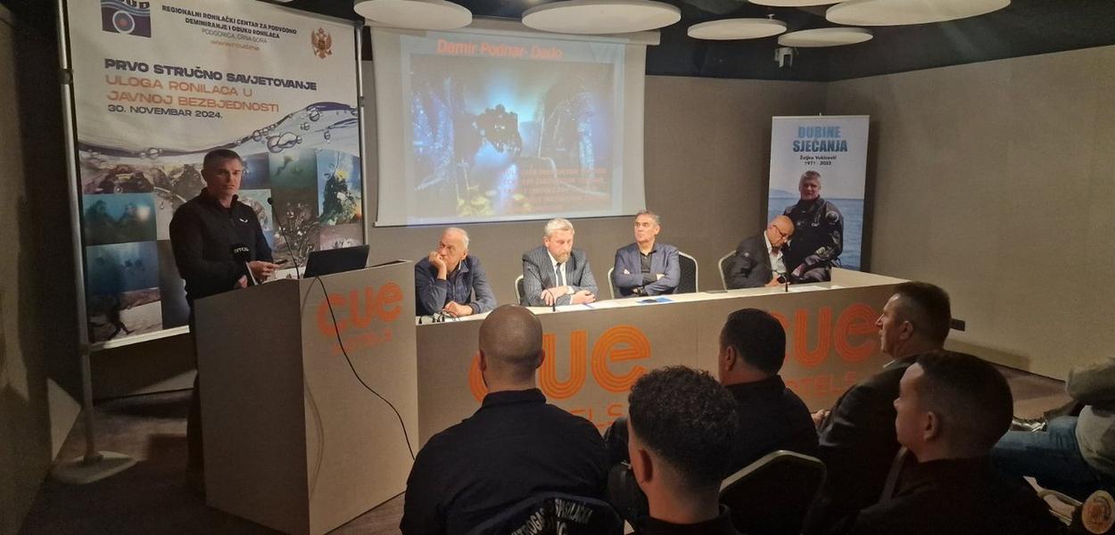 Prvo savjetovanje o ulozi ronilaca u javnoj bezbijednosti "Dubine sjećanja" (Foto: Regionalni ronilački centar)
