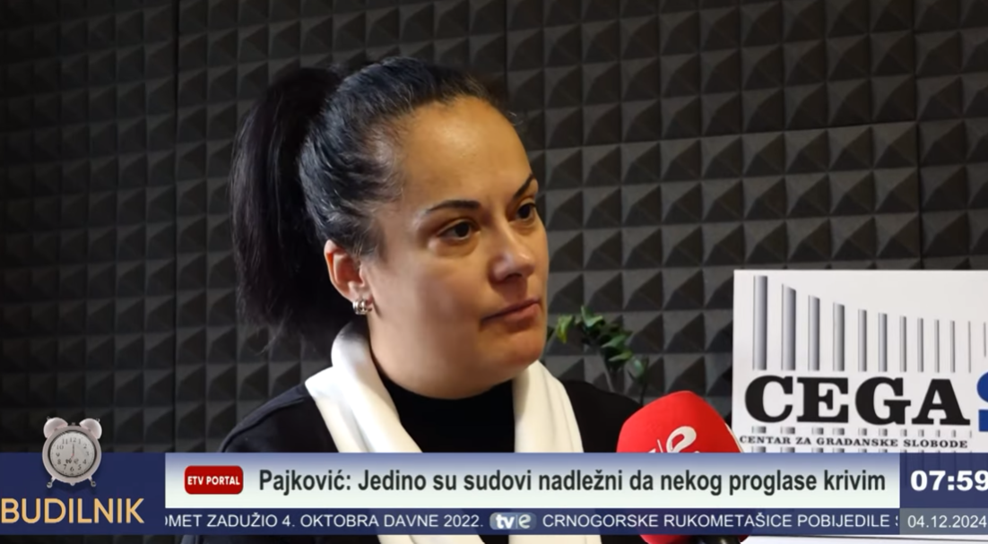 Marija Popović Kalezić (Foto: TV E - stop kadar)
