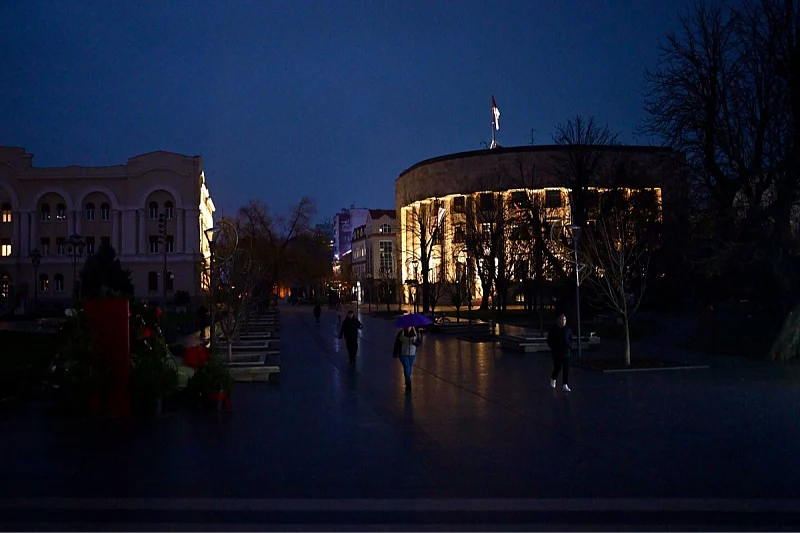 Mrak u centru Banje Luke kod Palate (Foto: Klix.ba)