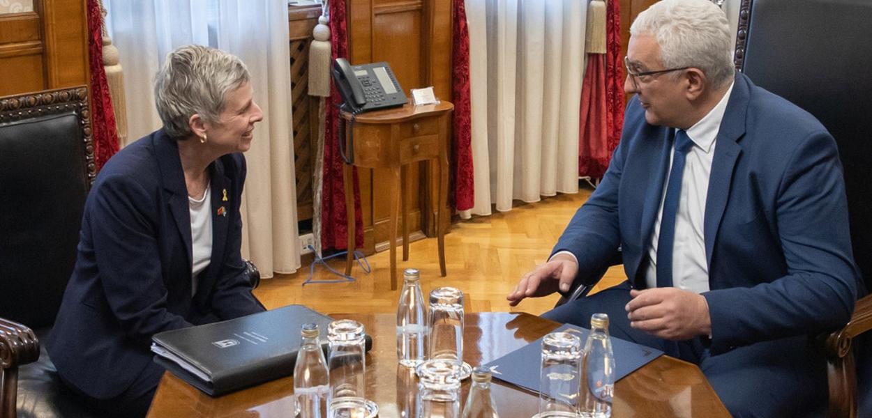 Bar-Ilan i Mandić (Foto: Skupština Crne Gore)