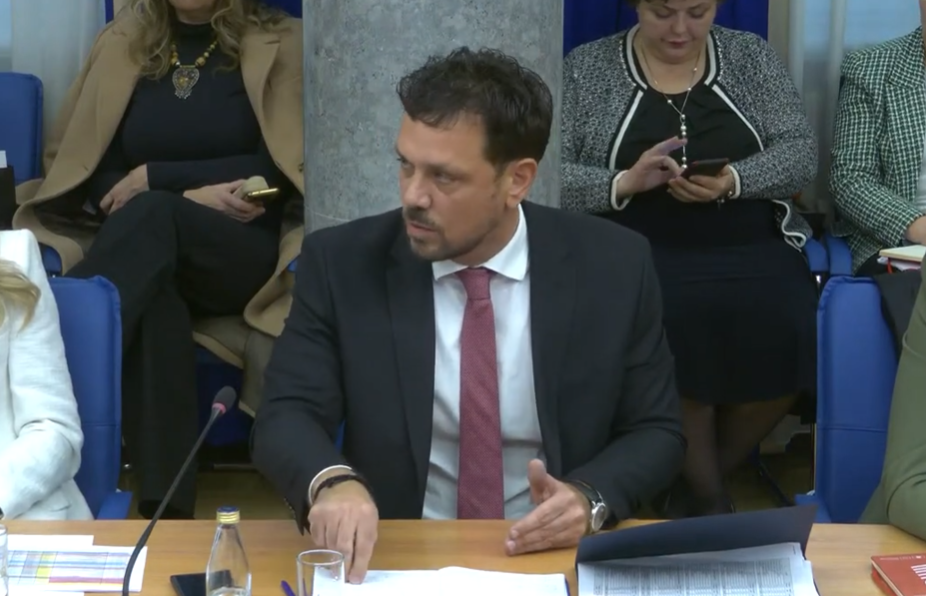 Vuk Kadić (Foto: Skupština Crne Gore - stop kadar)