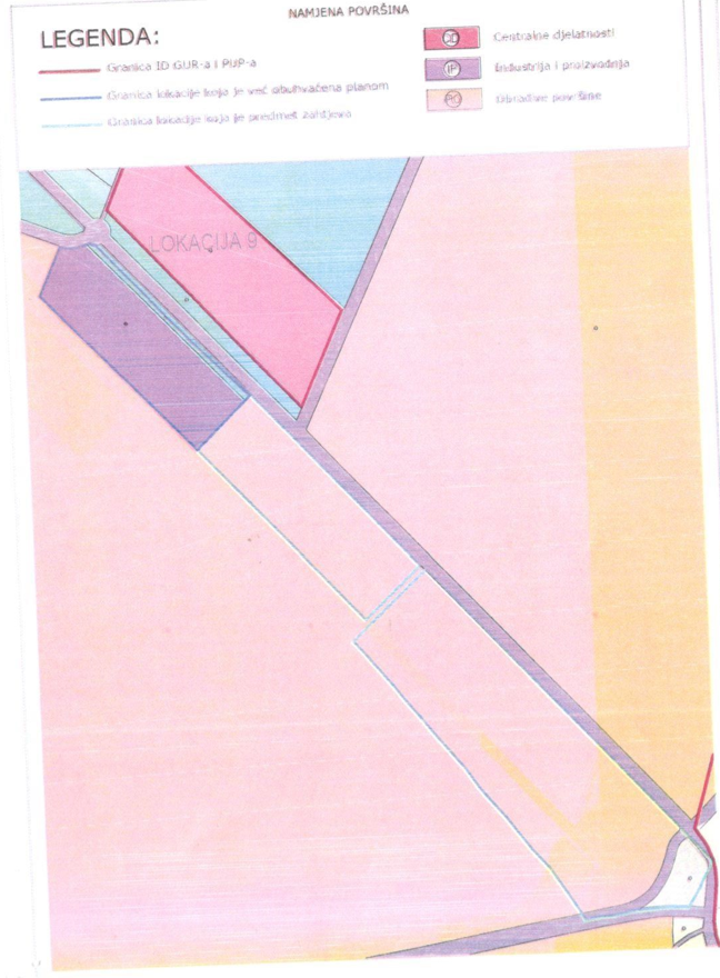 Izvod iz nacrta Prostorno urbanističkog plana Podgorica