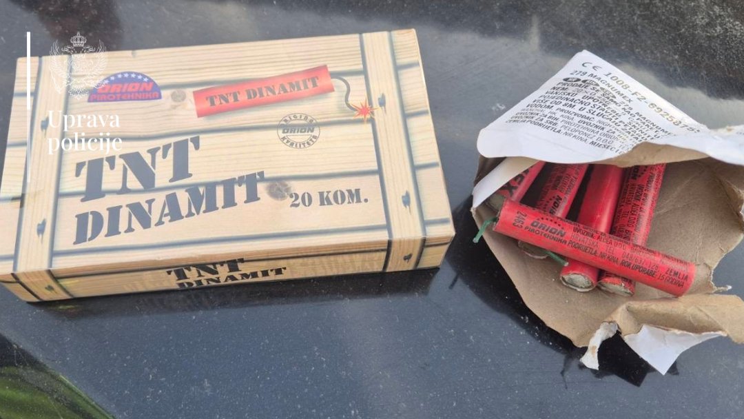 Oduzete petarde (Foto: Uprava policije)