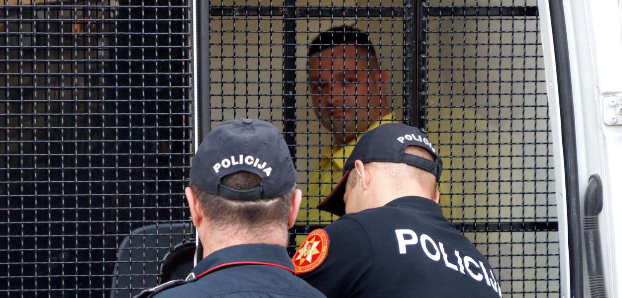 Privođenje Miloša Medenice, 25.05.2022. (Foto: Pobjeda/Mara Babović)