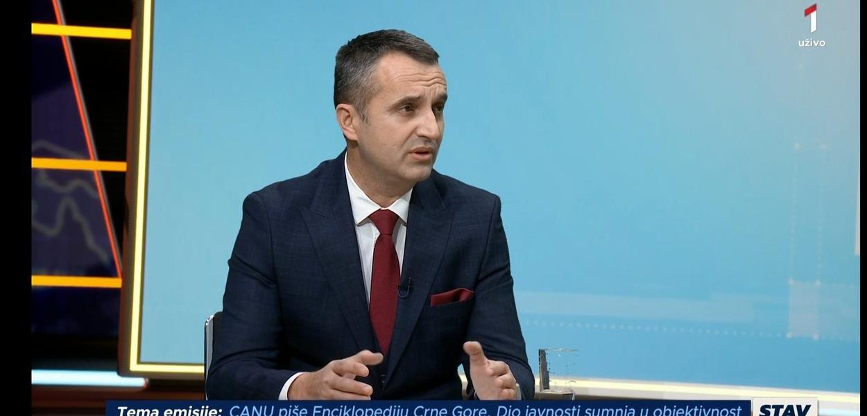 STRAH DA NJEGOŠ NE BUDE PRIKAZAN KAO CRNOGORSKI PJESNIK: Prorektor UCGG Veselin Mićanović (Foto: RTCG/Screenshot)