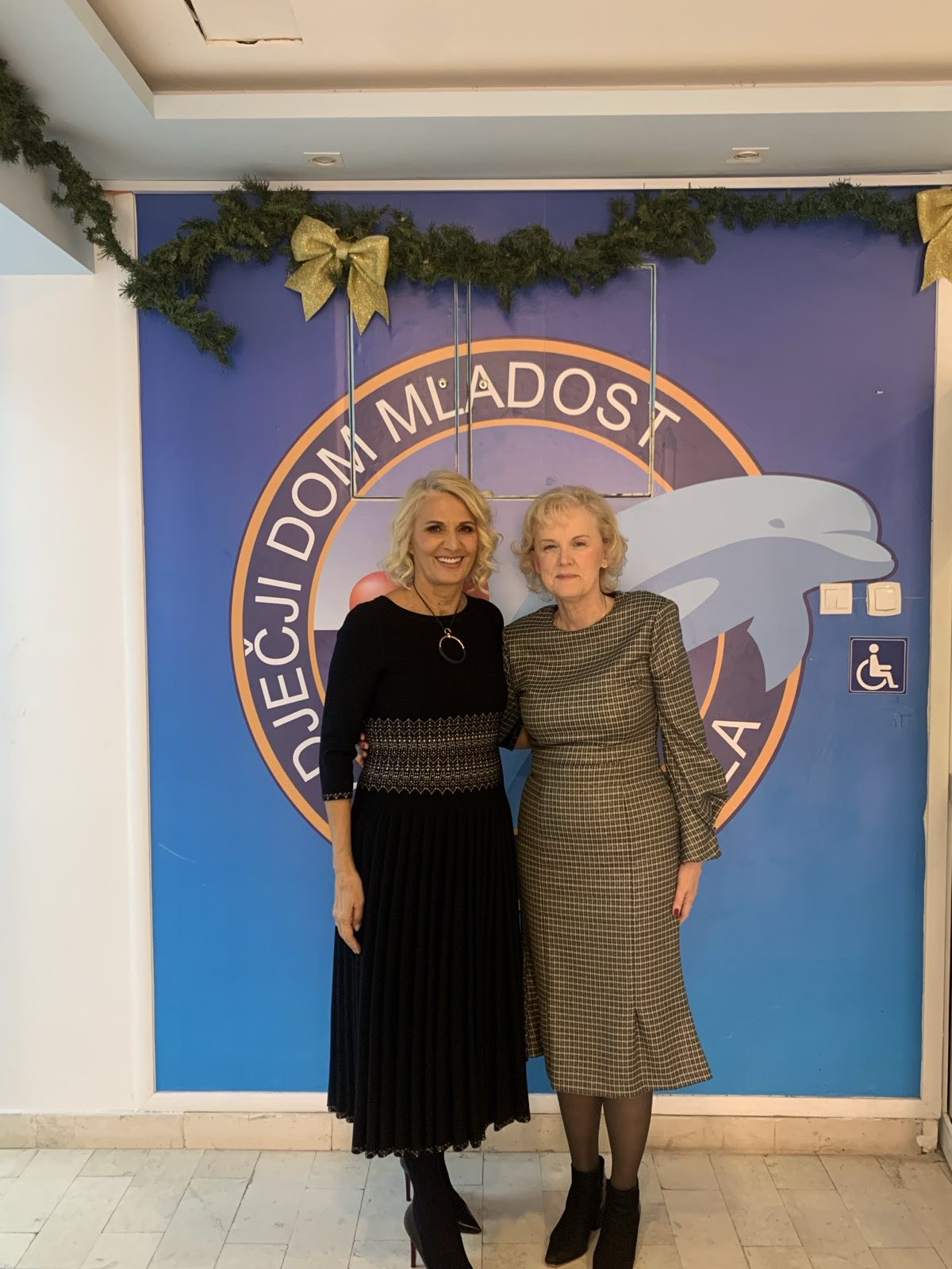 Lidija Đukanović sa direktoricom Marelom Savić (Foto: Kancelarija bivšeg predsjednika države)