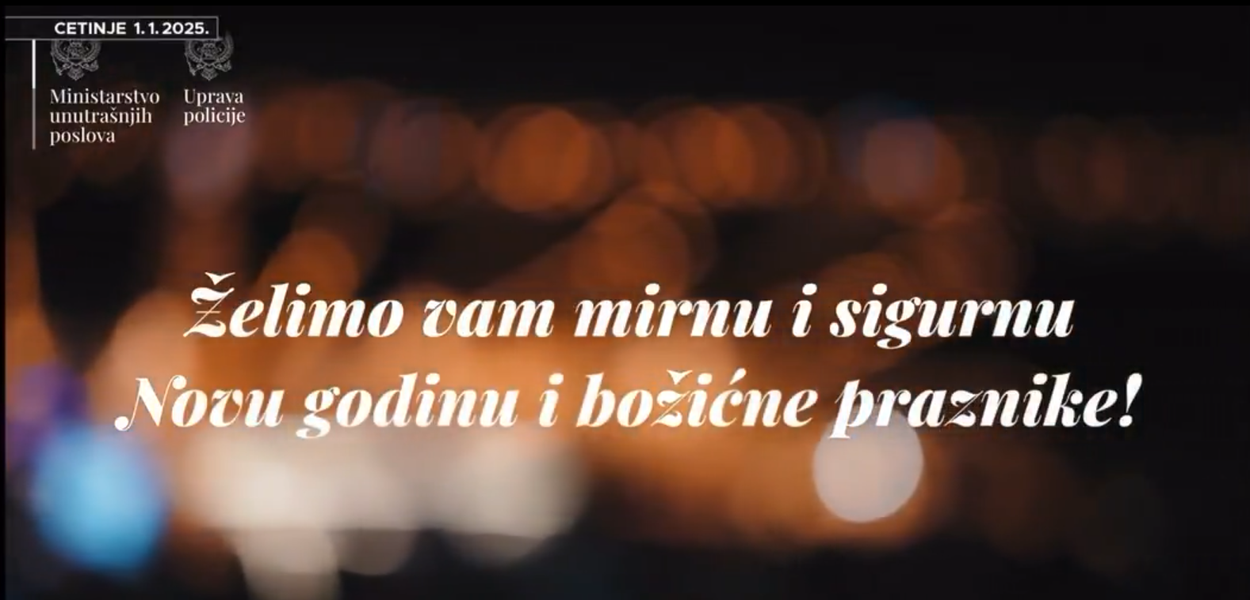 NEDOSTATAK EMPATIJE: Reklama MUP-a i UP-a na RTCG-u drugog dana žalosti zbog nezapamćenog zločina u Prijestonici (Foto: Screenshot/RTCG)