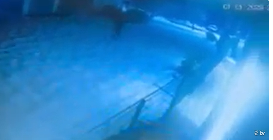 Screenshot sa nadzorne kamere koja je snimila ubicu Martinovića (Foto: Portal ETV)